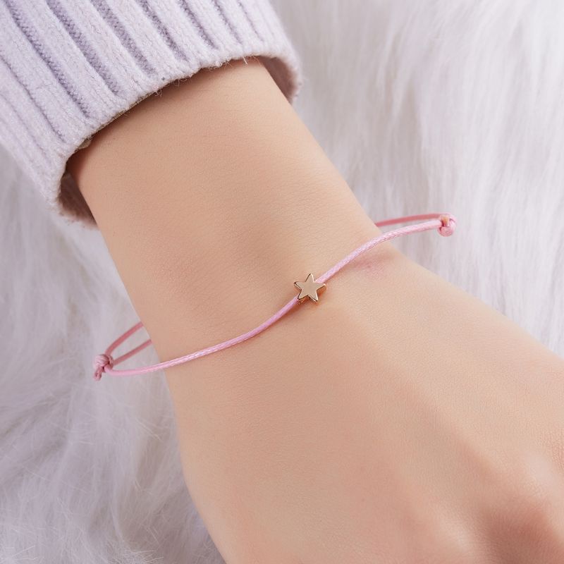 ✿ Vòng Đeo Tay May Mắn Có Thể Điều Chỉnh Kích Thước Dạng Dây Sáp Gắn