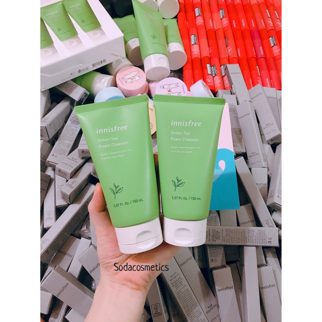 Sữa Rửa Mặt Trà Xanh Innisfree Green Tea Foam Cleanser 2019