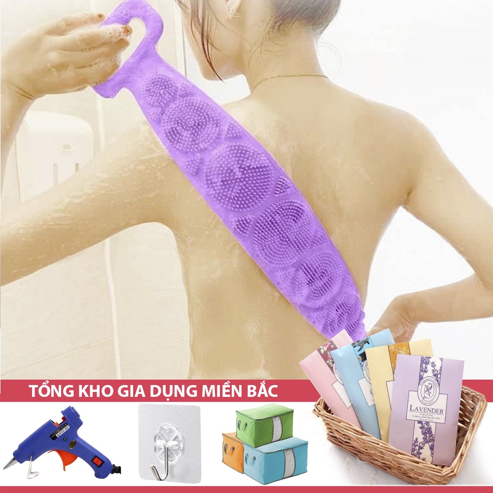 [Tổng Kho Sỉ] Dây Chà Lưng 2 Mặt Mẫu Mới - Chà Lưng Silicon - Đai Tắm Cọ Lưng Silicon - Dây Cọ Lưng Silicon