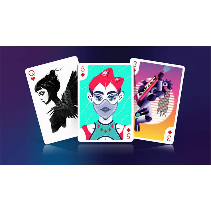 Bài tây, bài ảo thuật Playing Arts Future Edition Chapter 1/Chapter 2 Playing Cards - Hàng chính hãng [Hàng Mỹ]