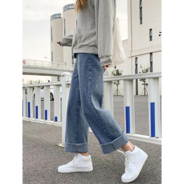 Quần Jean Nữ, Quần Baggy Nữ Dáng Suông Ống Rộng NS-01