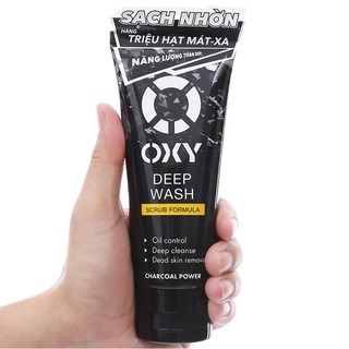 Sữa rửa mặt có hạt sạch sâu OXY Deep Wash (Scrub) 100g