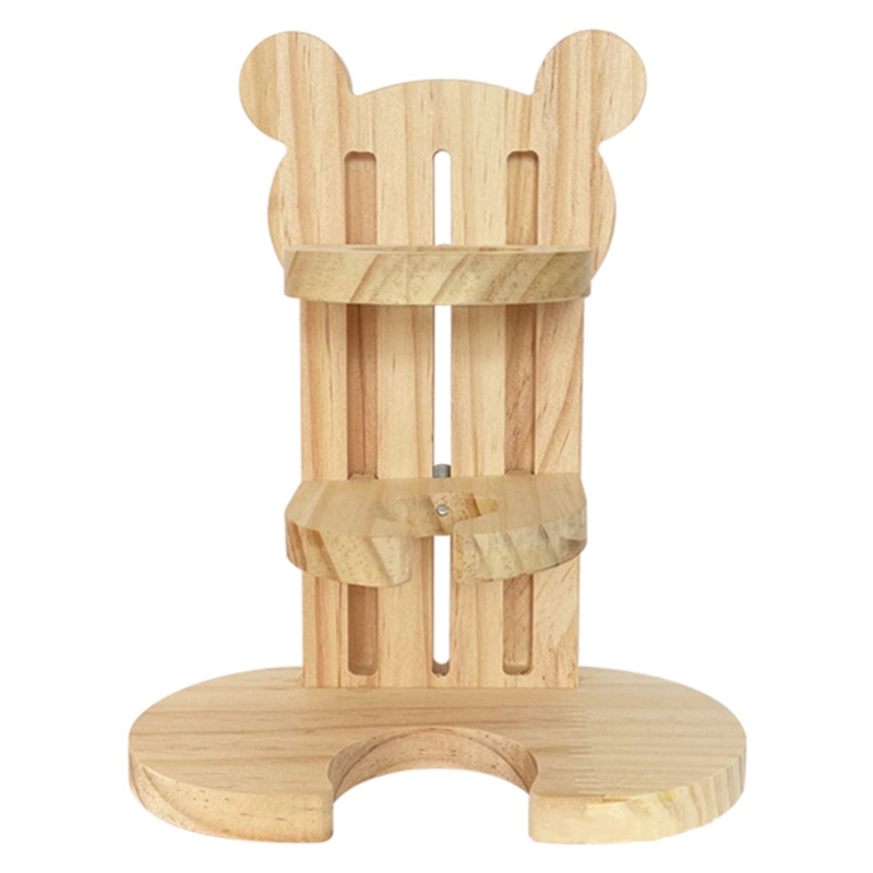 Giá đỡ bình nước bằng gỗ có thể điều chỉnh dành cho chuột hamster