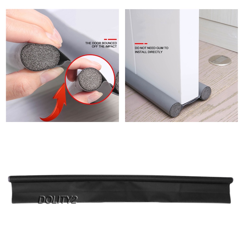 [Dolity2] Dải Xốp Dán Dưới Đáy Cửa Cách Âm An Toàn Màu Xám