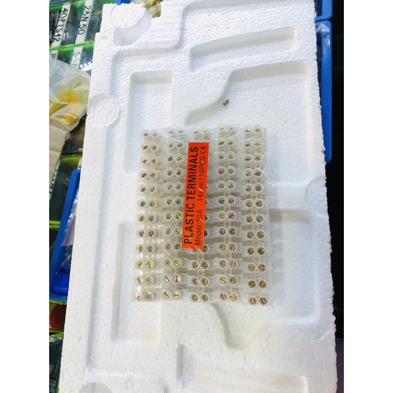 Cầu đấu nhựa 20A (1vỉ / 10 thanh)
