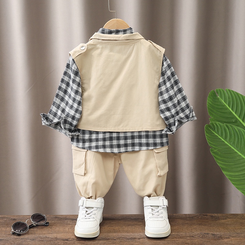 Bộ Đồ vest Kiểu Hàn Quốc Thời Trang Cho Bé Trai 0-6 Tuổi