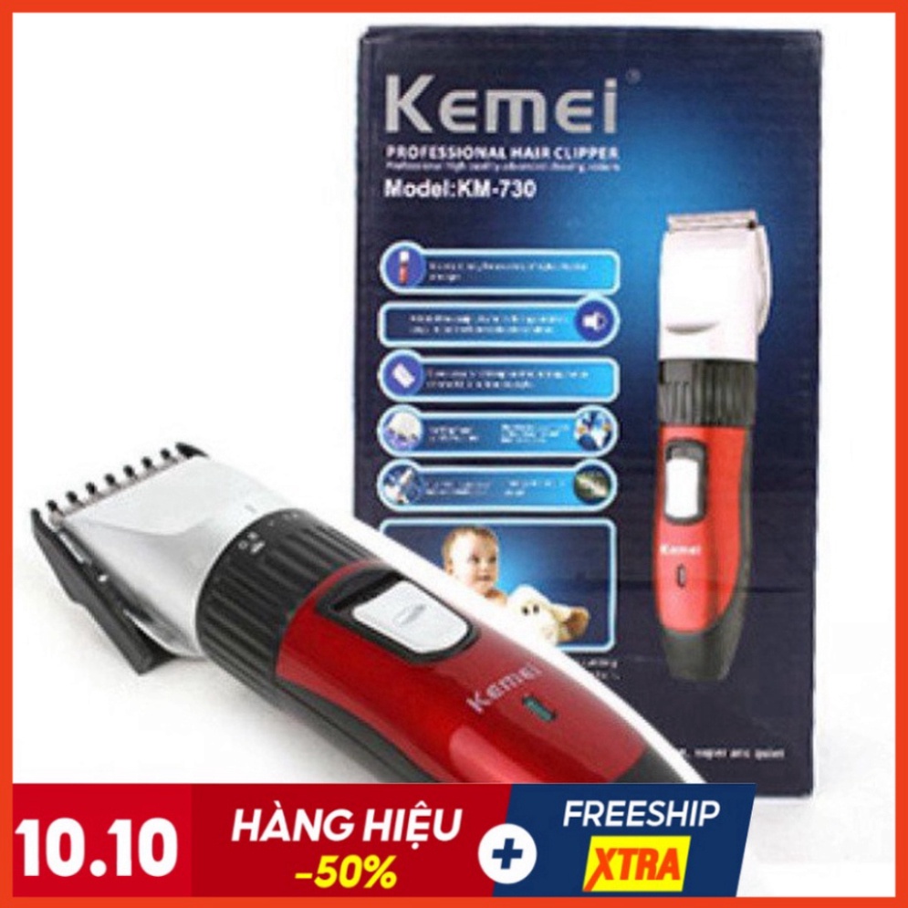 Tông đơ cắt tóc Kemei KM-730 - Máy Cắt Tóc Kemei Sạc Điện Siêu Tiện