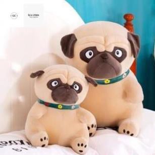 Gấu Bông, Gấu Ôm Chó Pug Mặt Xệ Ngộ Nghĩnh - Hàng Chất Lượng Cao - Xuonggaubong123