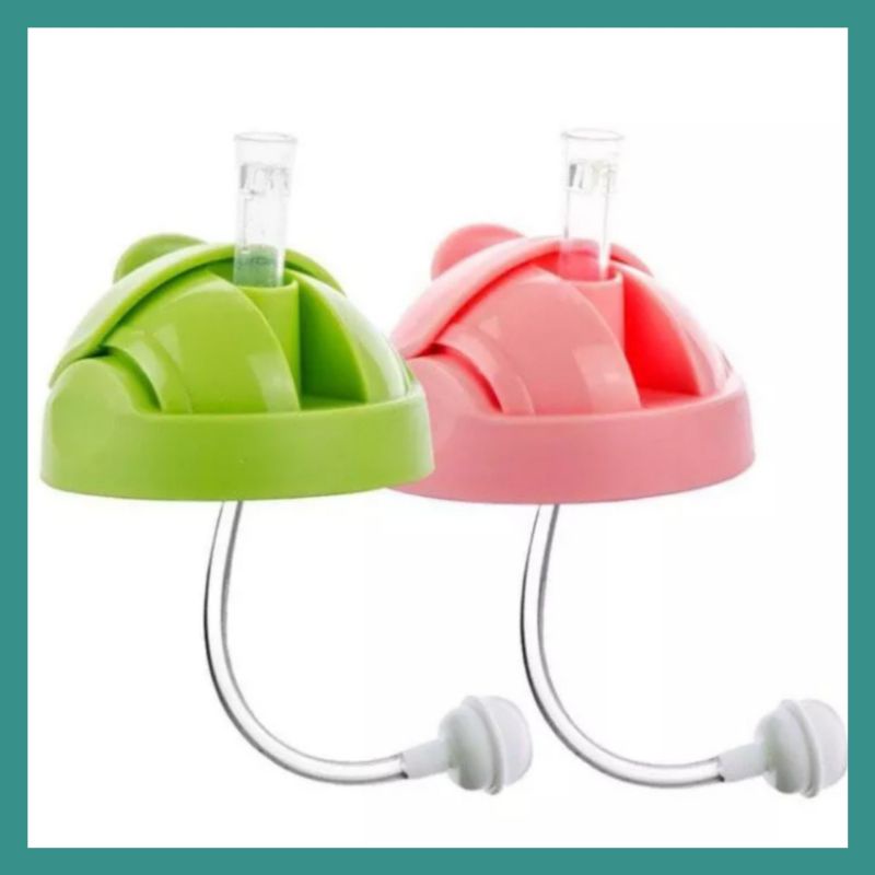 Nắp tập uống kèm ống hút silicon cho bình sữa comotomo, dùng cho cả bình 250ml và 150ml, chất liệu an toàn cho bé