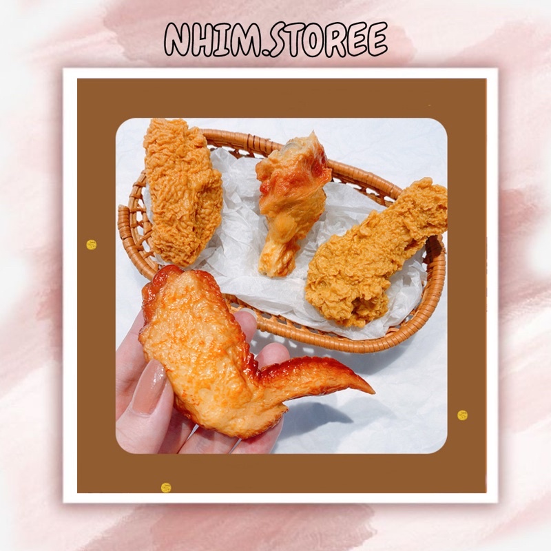 Kẹp Tóc Gà Rán Phong Cách Hàn Quốc Dễ Thương