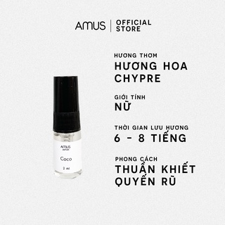 Tinh Dầu Nước Hoa Nữ Coco Amus 2ml