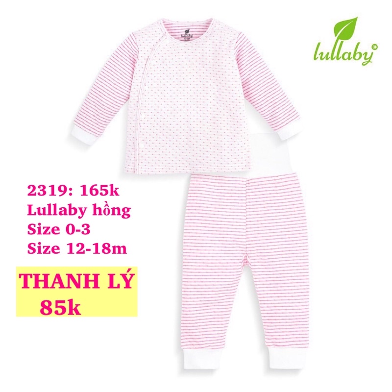 Lullaby - Bộ quần áo cao cấp cài lệch từ Nb đến 18 tháng Lullaby