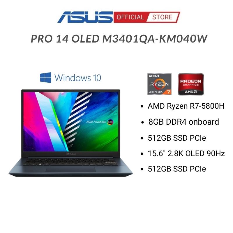 [ELGAME20 giảm 10% - tối đa 2TR]Laptop Asus Vivobook Pro 14 OLED M3401QA-KM025T (Ryzen™ 7-5800H + 14.0-inch 2.8K )