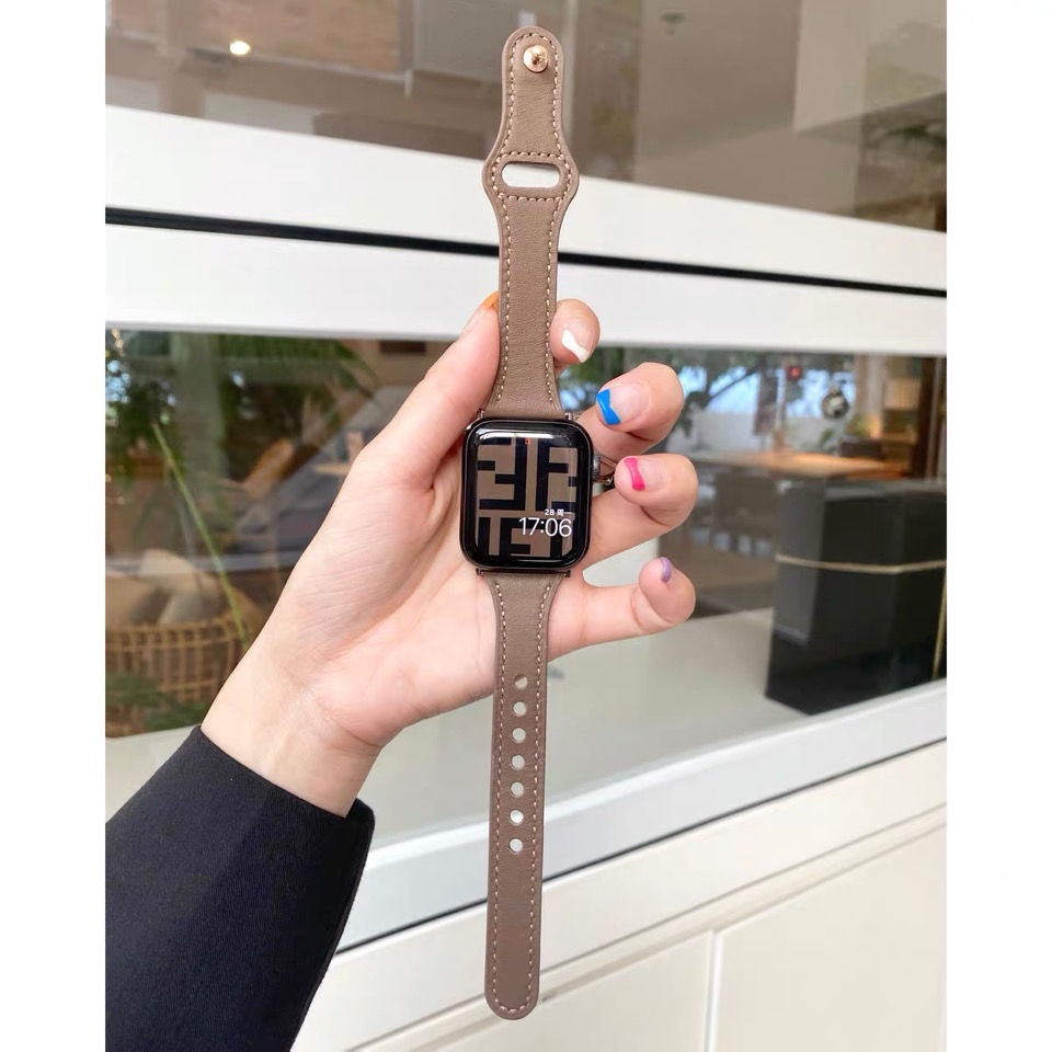 Dây Đeo Bằng Da Thật + Đầu Nối Nhanh Cho Đồng Hồ Thông Minh Xiaomi Watch Premium / Redmi Watch 2 lite