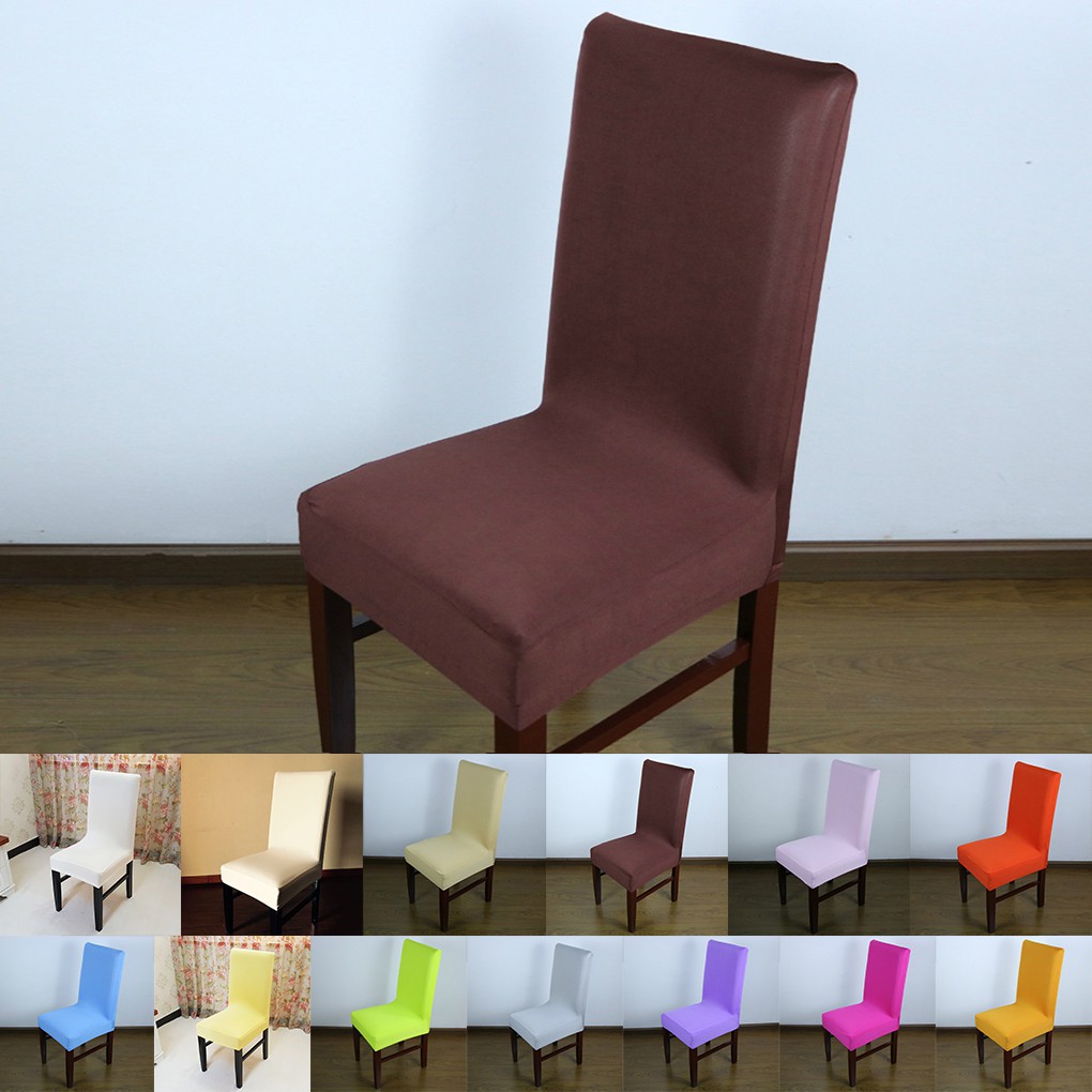 Vỏ bọc ghế trang trí màu trơn đơn giản dùng trong nhà hàng khách sạn