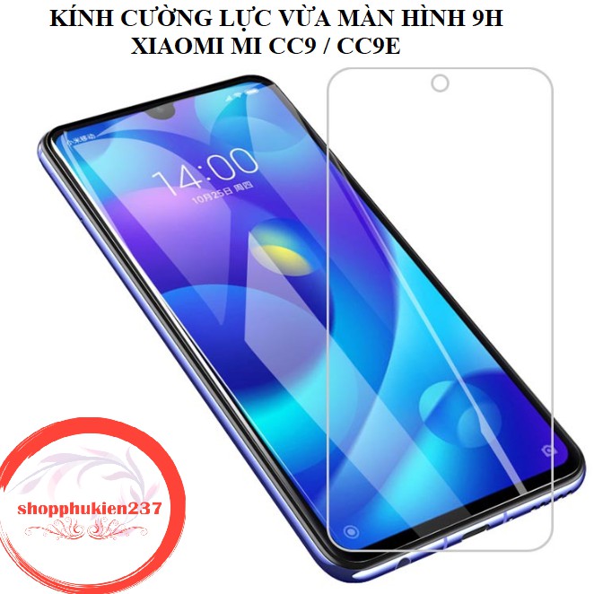 Kính Cường Lực Xiaomi Mi CC9 , Mi CC9e Kính Trong Suốt 9H Không Full Màn