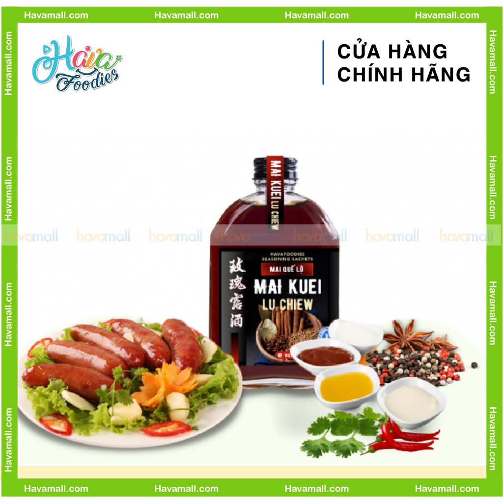 R.ượu Mai Quế Lộ Havafoodies Chai Thủy Tinh