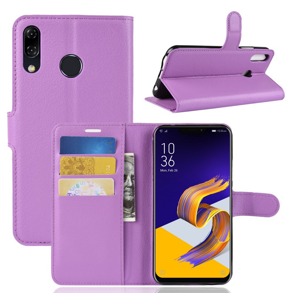 Bao da dập nổi sang trọng họa tiết cây và mèo cho Asus Zenfone 5 ze620kl