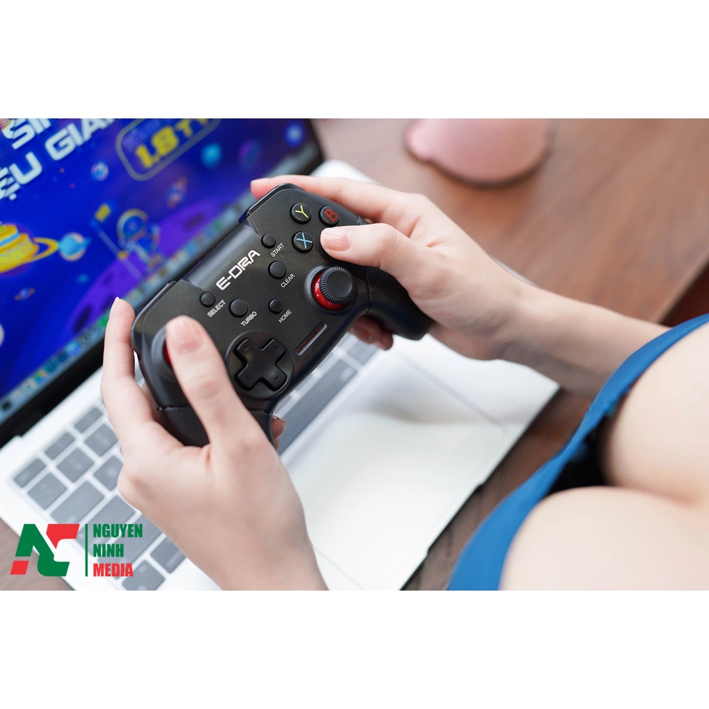 Tay Cầm Chơi Game E-DRA EGP7602 Black - Hàng Chính Hãng