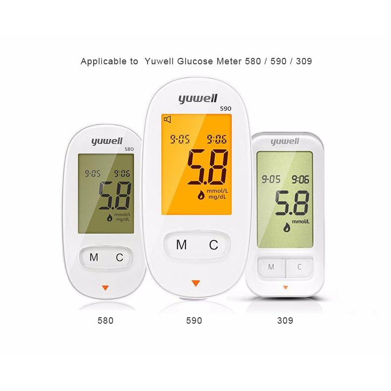 Bộ 50 Que Thử Và 50 Que Thử Cộng Với Yuwell Glucose Meter 580 / 590 / 309 - intl | BigBuy360 - bigbuy360.vn