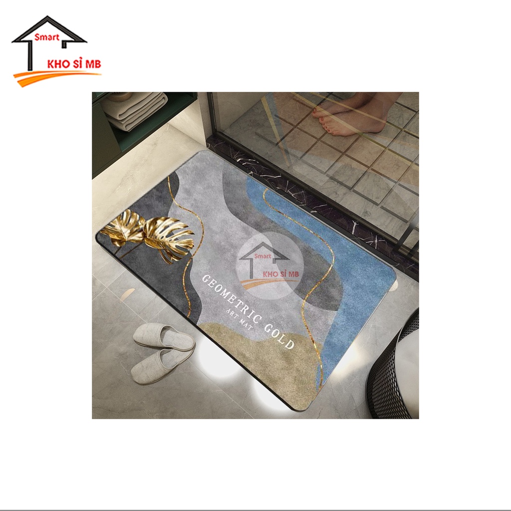 thảm lau chân silicon siêu thấm hút, thảm chùi chân 3d hình thú cho nhà bếp nhà tắm kho sỉ mb