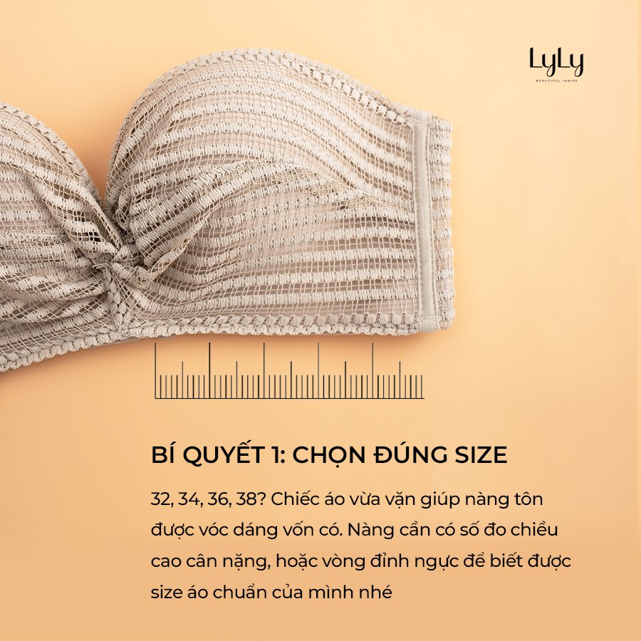 Áo ngực không dây đệm dày LyLylorem AL165 áo lót nữ không gọng bản lưng to che mỡ lưng chống tuột nâng đẩy ôm ngực