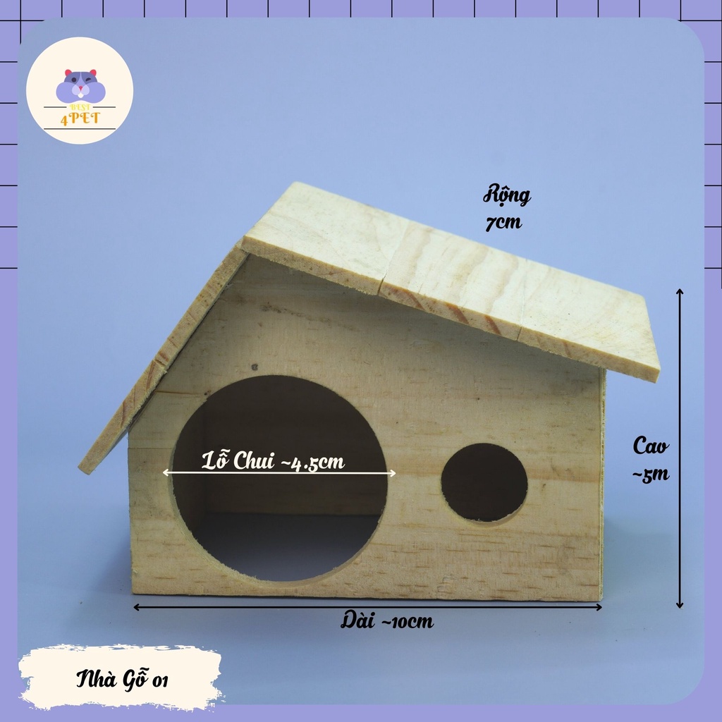 Nhà Gỗ cho Hamster