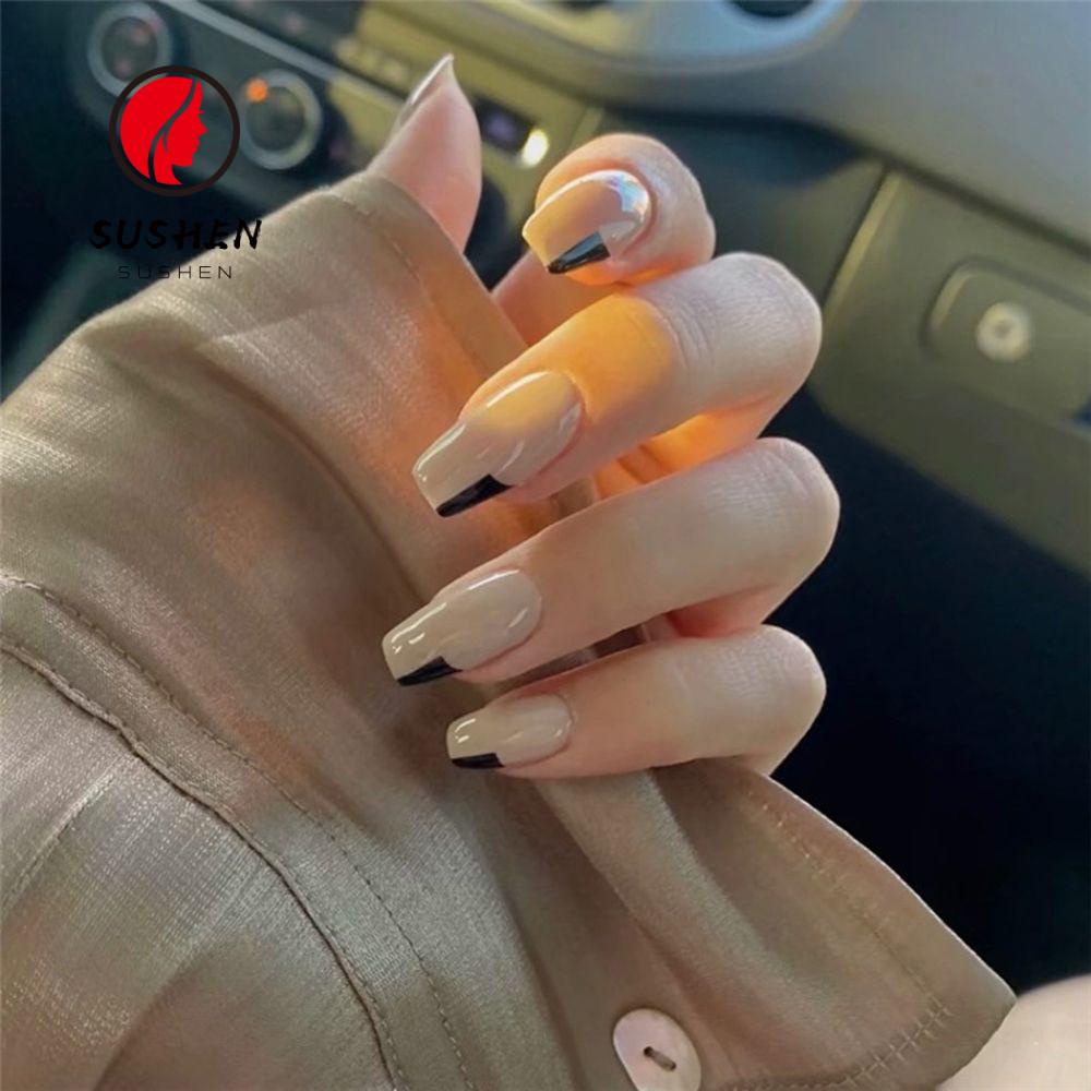(Hàng Mới Về) Hộp 24 Móng Tay Giả Dài Che Phủ Toàn Diện Có Thể Tháo Rời Tiện Dụng