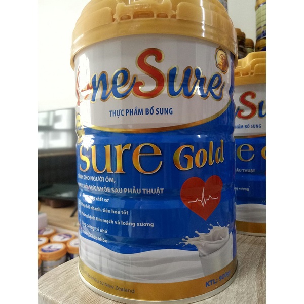Sữa Phục Hồi Sức Khỏe Onesure Sure Gold 900g - Bổ sung dinh dưỡng cho người già, phục hồi sức khỏe cho người bệnh, ốm
