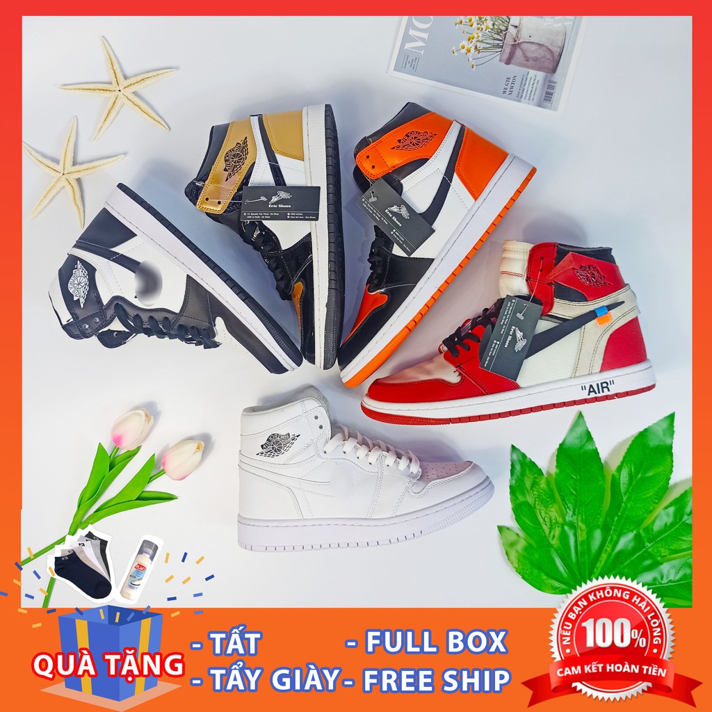 [Mã FATHANG5 giảm 10K đơn 50K] Giày thể thao Air Jordan 1, Giày bóng rổ nam cổ cao, Sneaker Jordan high