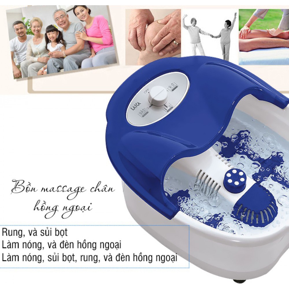 Bồn ngâm chân massage LAICA PC1301 chính hãng