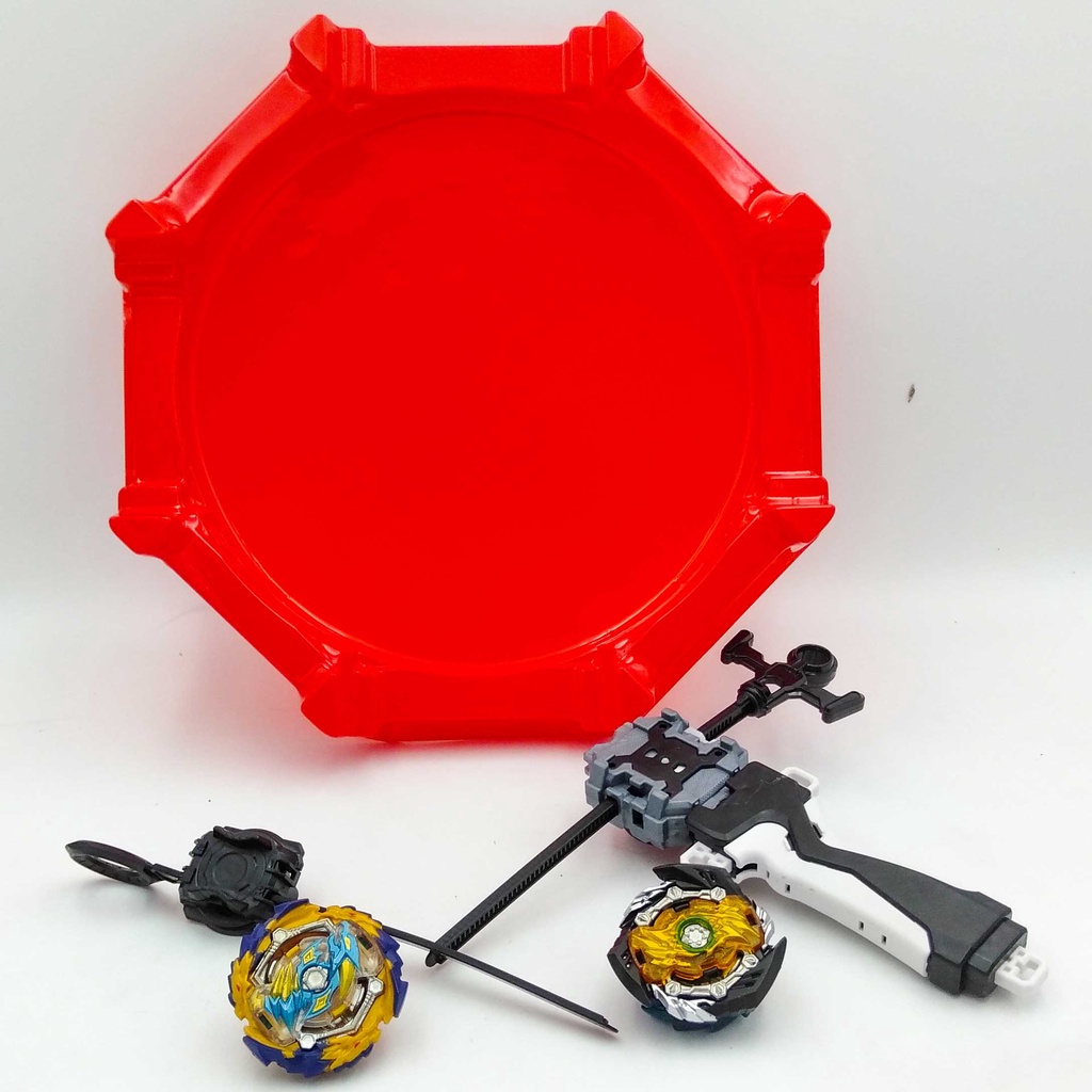 Bộ sàn đấu, con quay BeyBlade gồm sàn đấu + 2 con quay kim loại