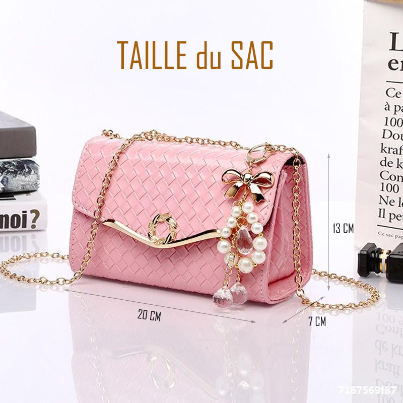 Túi Đeo Chéo, Túi Đeo Chéo T18 Caro Mới  Màu Hồng Phấn