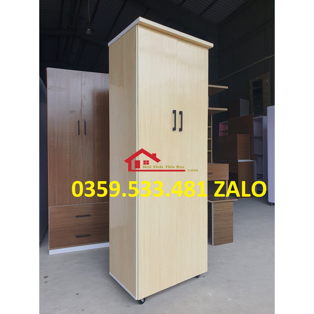 Tủ quần áo 2 cánh thẳng 1m6,1m8x64,84 giá xưởng nhựa Đài Loan