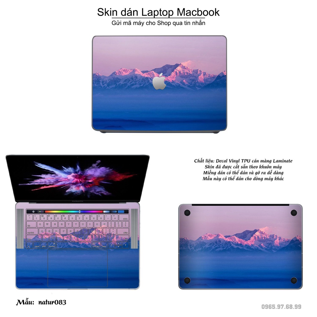 Skin dán Macbook mẫu phong cảnh (đã cắt sẵn, inbox mã máy cho shop)