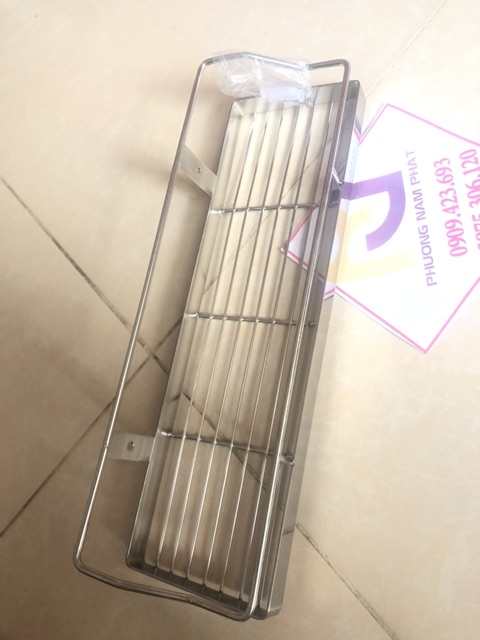 [HÀNG THƯƠNG HIỆU] kệ gia vị trong nhà bếp RTL2 Kệ thẳng lưới 1 tầng inox 304 hàng tăm đặc,kích thước 12x40cm