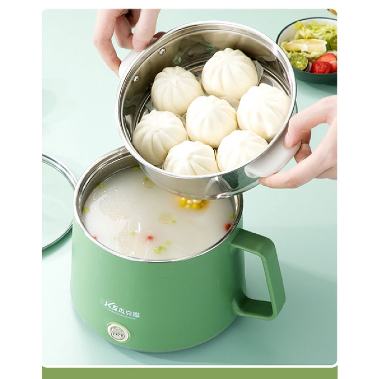 Nồi nấu ăn JIASHI điện kích thước nhỏ đa năng dành cho ký túc xá học sinh
