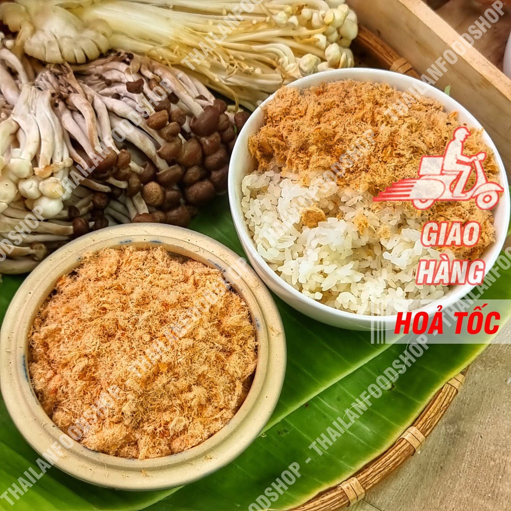 Chà Bông Tôm (Ruốc Tôm) 100% Tôm Không Độn Heo - Túi 100gr