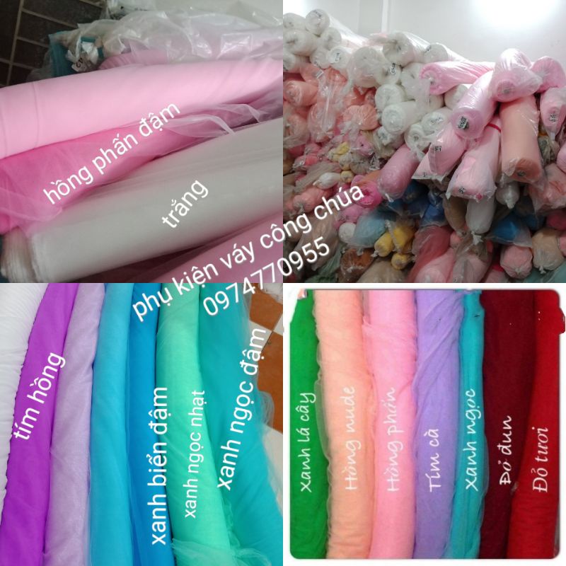 Rèm voan lưới đã may sẵn làm phông background Sinh nhật , cưới hỏi ...