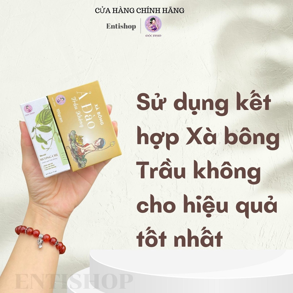 Serum hương chi chiết xuất lá trầu không khử mùi cơ thể MỘC NHAN 5ml