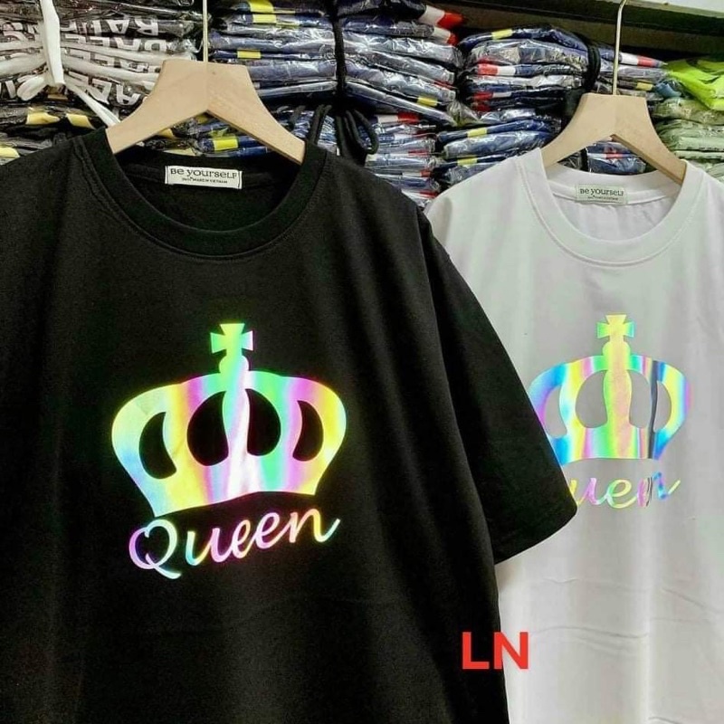 Áo phông phản quang vương miện King và Queen TH6