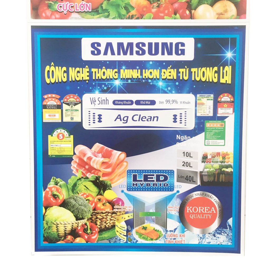 Miếng dán tủ lạnh Samsung [IN ĐẸP, SẮC NÉT] tem dán tủ lạnh Samsung