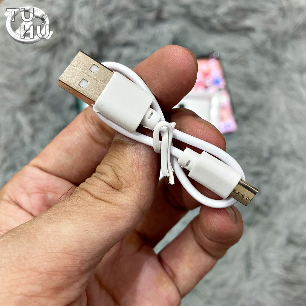 Sạc Dự Phòng Mini 15.000 mAh Hỗ Trợ Sạc Nhanh, Kích Thước Nhỏ Gọn, Cổng USB, Có Đèn Báo Pin