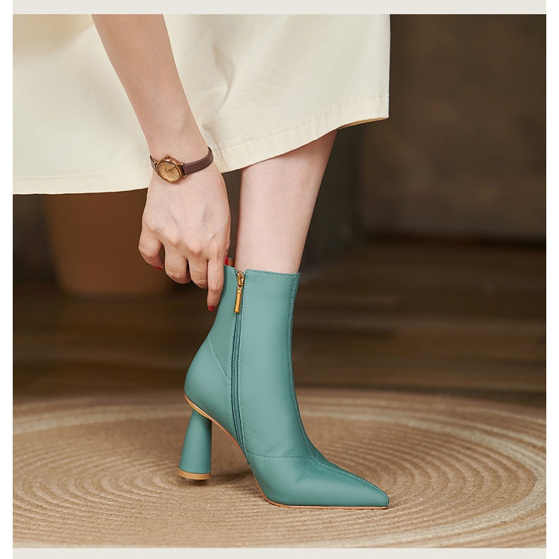 Giày bốt cổ thấp đế dày chất liệu thoáng khí thời trang xuân thu cho nữ | BigBuy360 - bigbuy360.vn