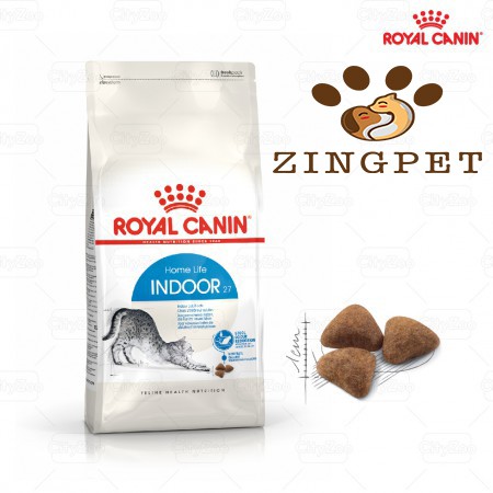 Thức ăn cho mèo nuôi trong nhà, ít vận động Royal canin Indoor 27 túi 2kg