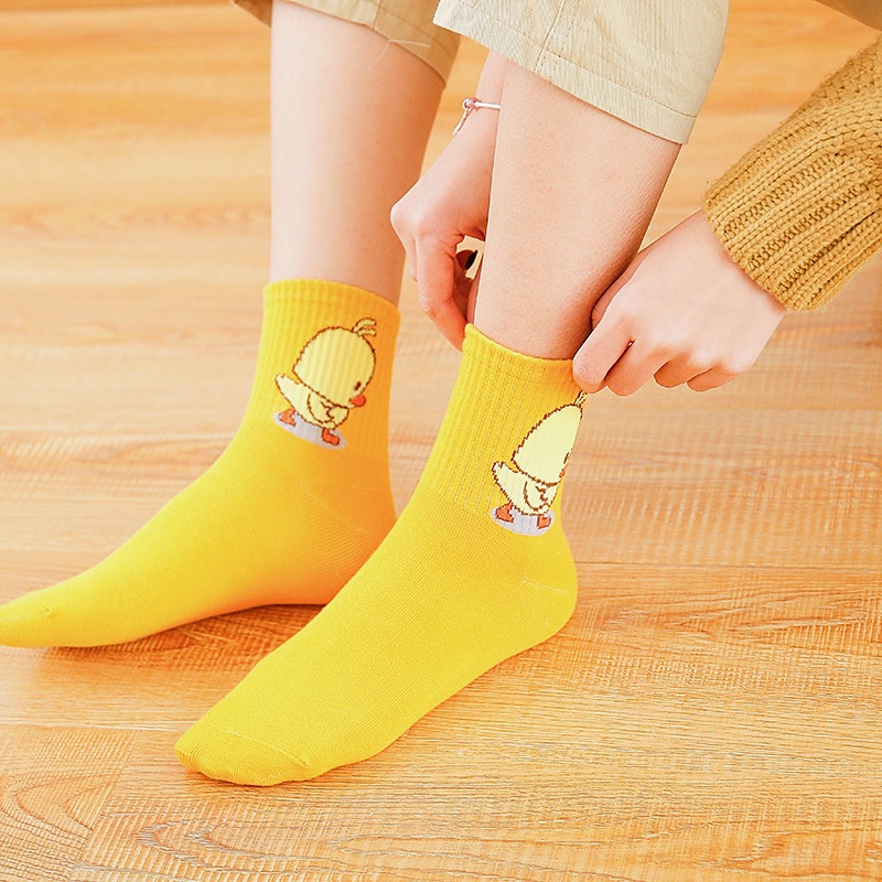 Vớ hoạt hình Tất cổ cao hạo tiết vịt đáng yêu