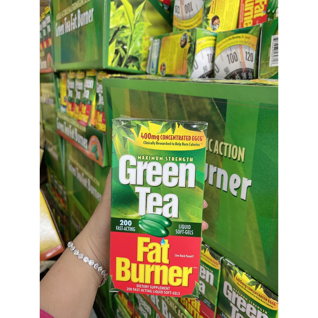 Viên Uống Giảm Cân Trà Xanh Green Tea Fat Burner 200v – Mỹ 08/22