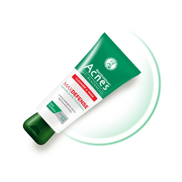 Acnes Anti-Blackhead Cleanser & Mask – Kem rửa mặt và mặt nạ loại bỏ, ngăn ngừa mụn đầu đen