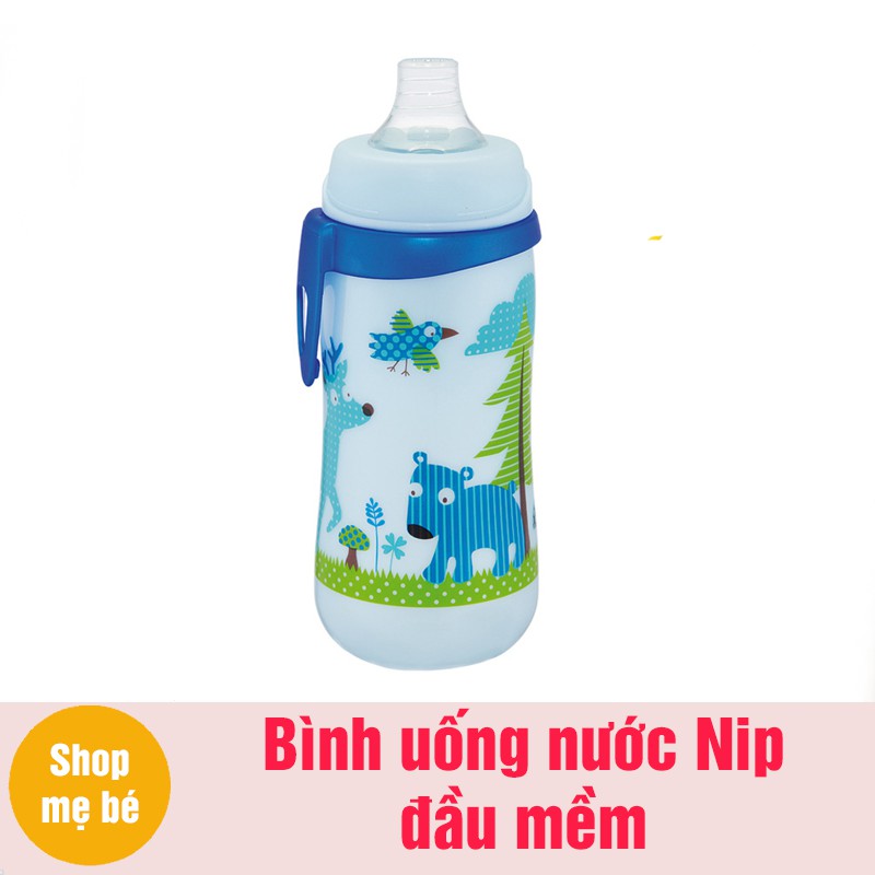 Bình tập uống nước đầu mềm Nip
