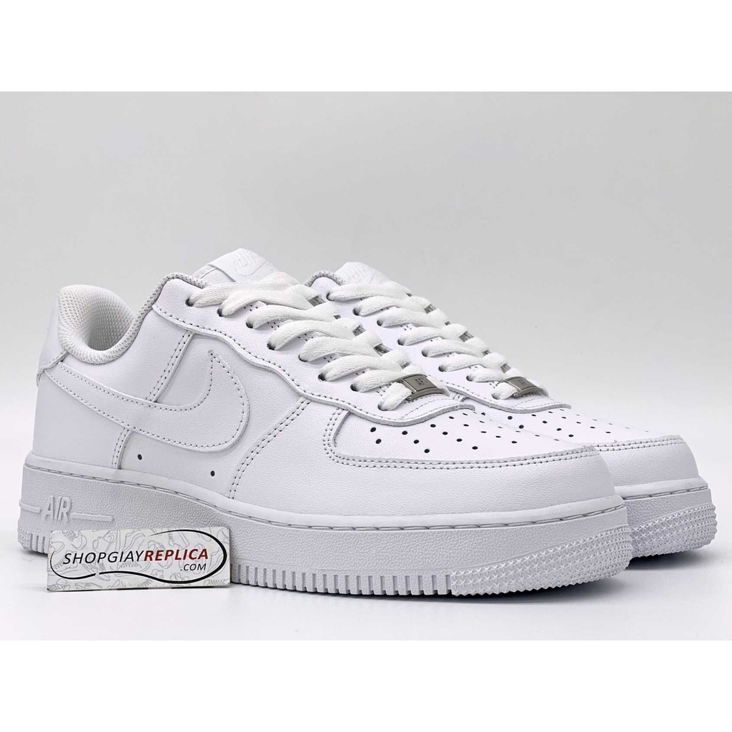 Giày Sneaker AF1 Full Trắng Nam Nữ Thể Thao Cổ Thấp Bản Best Quality